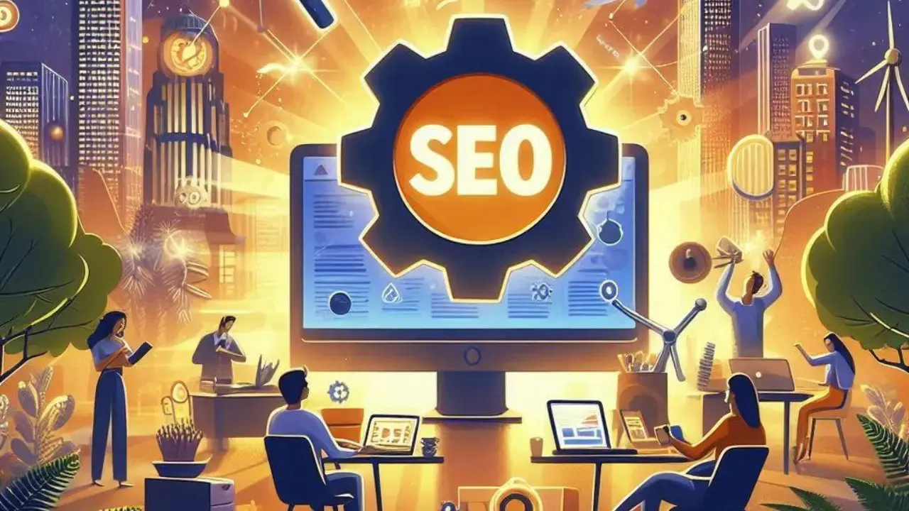 SEO shown in digital space